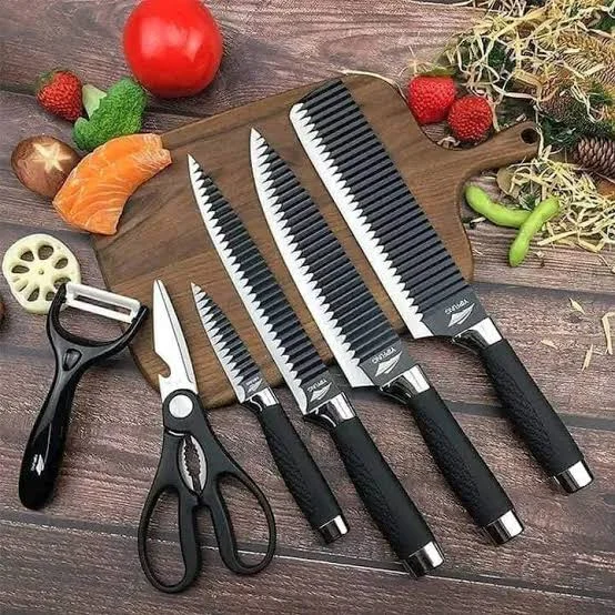 6 Pcs Kitchen Knife Set Images